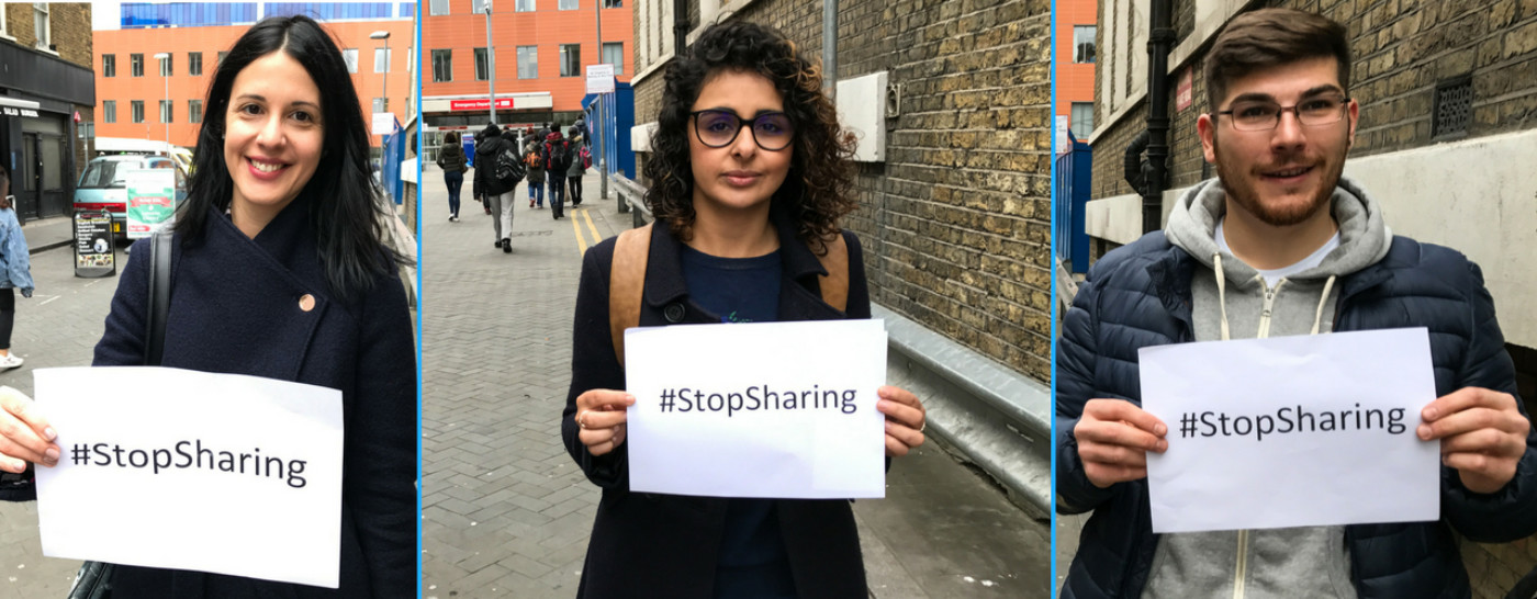 stop-sharing-campaigners-nhs-staff